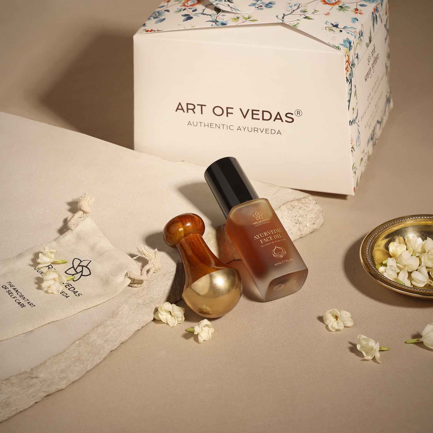 Ayurvedisk skønhedsrutine sæt