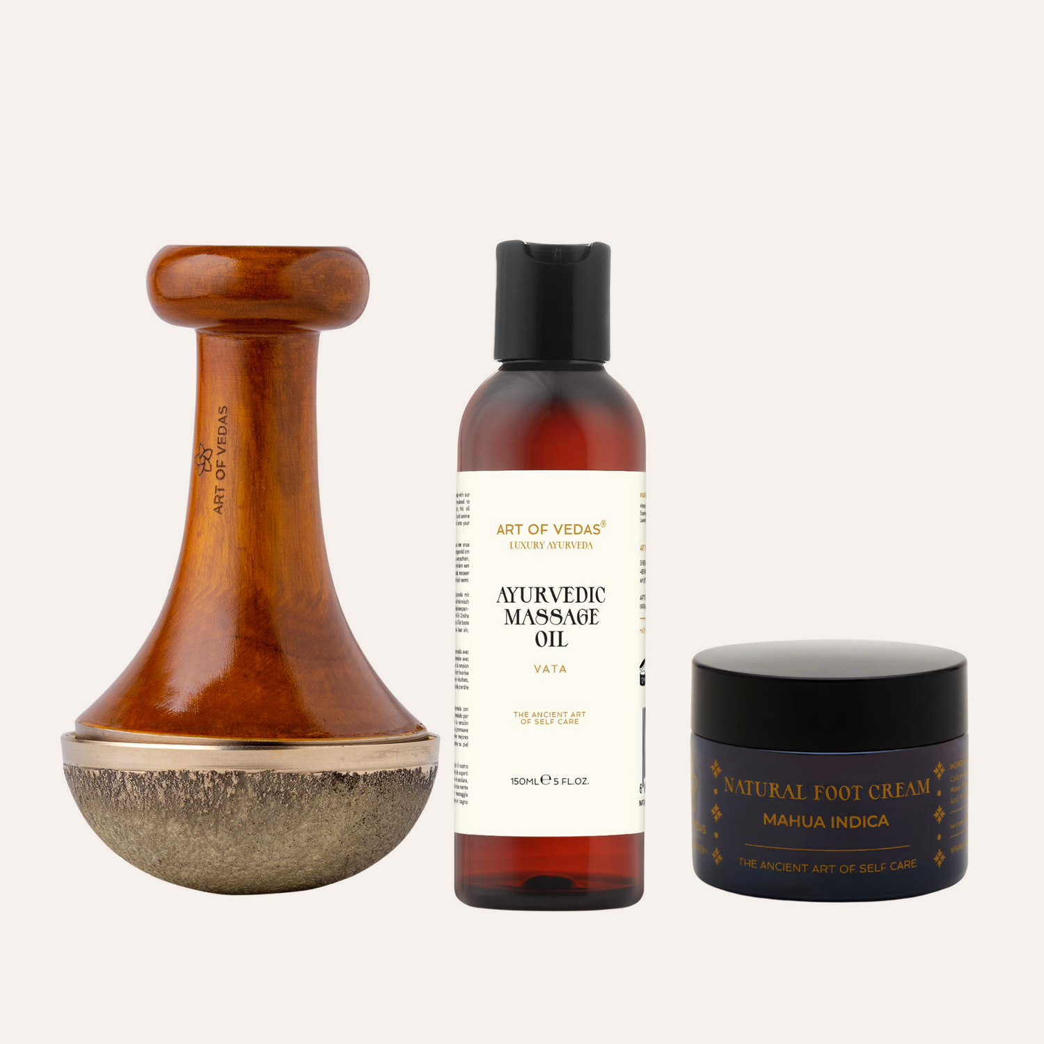 Ayurvedisk fodplejeritualsæt